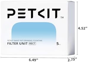 PETKIT Filter Unit Rect for EVERSWEET MAX Cordless Water Fountain, 5 Pack - Image 5