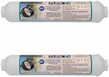 PureT Inline GAC Post-Carbon Filter, 10"x2", 1/4" EZ Connect by PureT