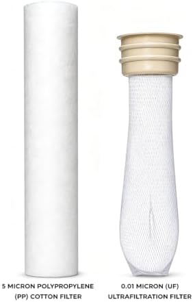 Flanne Replacement Water Filter Combo | 5μm PP Cotton & 0.01 Micron UF Membrane Filter, BPA & BPS Free, 3000L - Image 3
