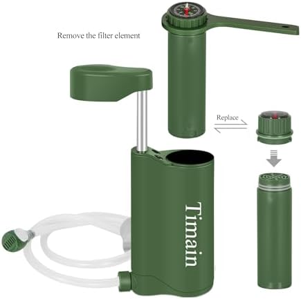 Membrance Replacement (2 Pack) for Timain Outdoor Portable Water Filter Pump,Water Filtration Systems,Perfect for Travel,Camping, Hiking,Fishing,Hunting,Emergency Preparedness (9000, Liters) - Image 4