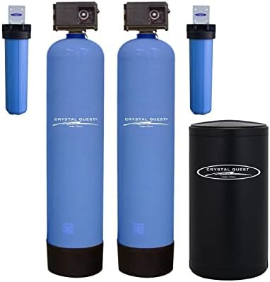 Smart High Flow Whole House Water Filter | 20 GPM (4+ Bathrooms) | Includes Water Softener | Crystal Quest by CrystalQuest