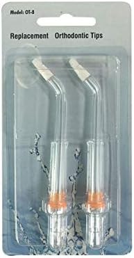 H2ofloss Orthodontic Tip for All Types of H2ofloss Oral Irrigator(Package of 2) by SpecializinginOralCareforover10Years