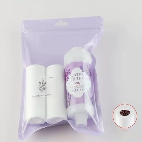 Vitamin C Shower Filter for Hard Water Filter + 2 Shower Aromatherapy Replacement Cartridge Bathroom Accessories Remove Chlorine Fluoride Heavy Metals Lavender - Image 6