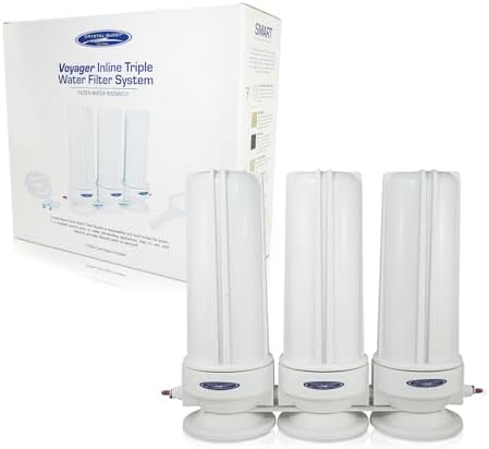 Crystal Quest - Voyager Triple Inline Multistage Plus Water Filter System - Filters 10,000 Gallons by CrystalQuest