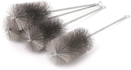12 Inch Pipe Cleaning Brush Set with Stainless Steel Bristles, Steel Wire Tube Brush Kit for Auto Parts Polishing, Machining, Bottles, Tubes, Etc.(50mm-4pcs) - Image 7
