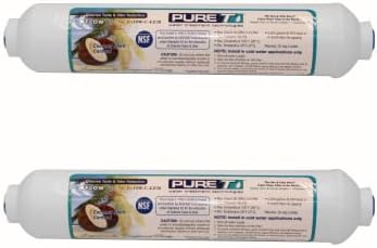 PureT Inline GAC Post-Carbon Filter, 10"x2", 3/8" EZ Connect by PureT