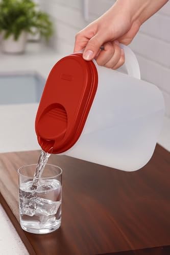 1 Gallon Water Pitcher with Lid & Pivot Spout -Slim Design Fits Fridge Door - Image 7