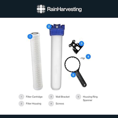 Rain Harvesting Triple Action Filtration System, 20" Slimline - Image 5