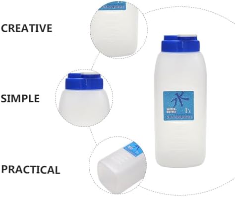 Angoily Cold Water Bottle 2 pack Large Capacity Juice Milk Storage Bottle Portable Plastic Water Pitcher for Travel Fitness Outdoor Use 8.07 X 3.14 X 3.14 in - Image 7