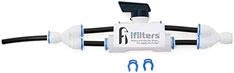 iFilters Reverse Osmosis RO Flush Kit Valve for 100 GPD RO System, 1/4" QC Ports (75 GPD) by iFilters