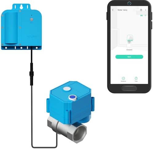 YoLink Water Shutoff Kit: 0.5" Stainless Ball Valve + X3 Valve Controller by YoLink