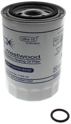 Westwood F100-10 Spin on Oil Filter Replacement Spin On Element w/ "O" Ring (Epoxy Inside, 10 Micron) by Unknown