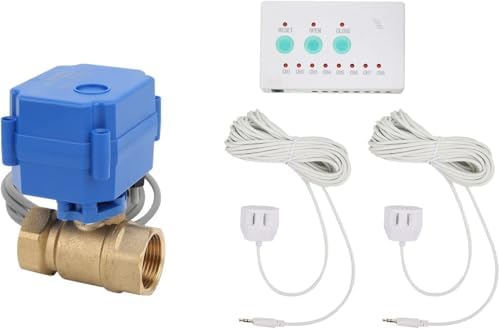 Water Leak Detector with 3/4” Brass Automatic Shut-Off Valve, Leak Alarm System with Controller and 2 Sensors, Supports Up to 8 Water Sensors for Home Flood Prevention - Image 6