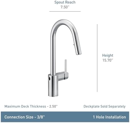 Moen Align MotionSense Wave Touchless Kitchen Faucet, Stainless, 7565EWSRS - Image 6