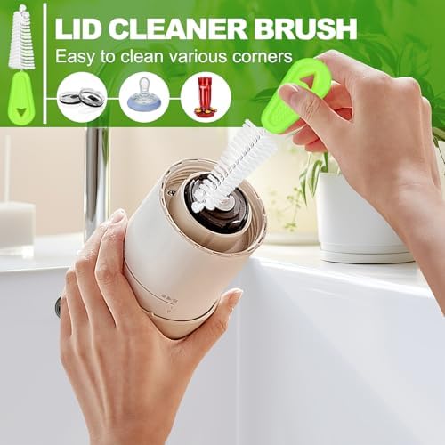 Rnoafmu Bottle Brush Set of 3, 14'' Water Bottle Brush & 13'' Straw Cleaner - Image 6