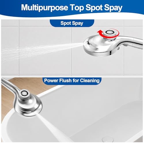 Magnetic Filtered 9-Mode Handheld Shower Head with Extra Top Spot Spray - Image 6