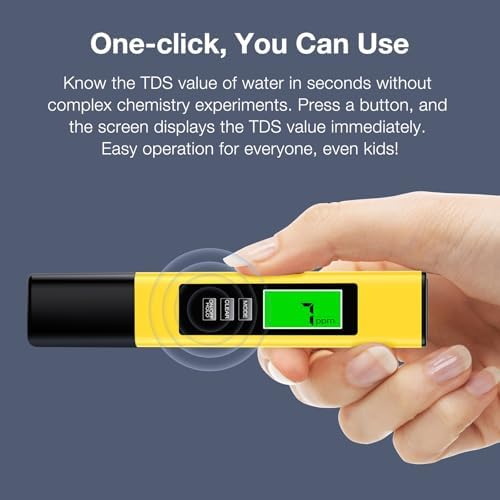 2025 All-New 4 in 1 Tds Meter Digital Water Tester - Accurate and Reliable TDS EC & Temp(°C,°F) Meter - 0-9999ppm - Professional Testing for Drinking Water, RO/DI System, Aquariums etc - Image 5