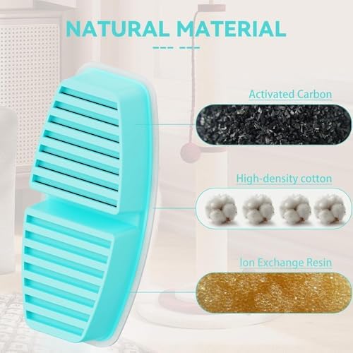 24Pcs Cat Water Fountain Filters: Pet Drinking Fountain Replacement Filter - Image 4