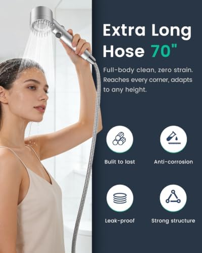 Filtered Shower Head with Handheld 4PCS Filters ShowerHead - Image 7