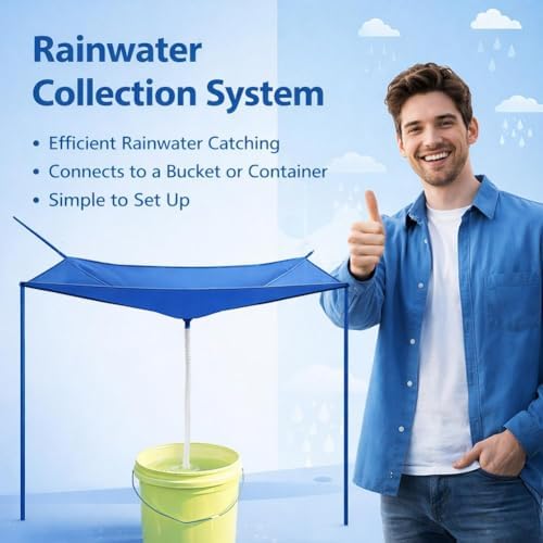 Rainwater Collection System with Hose - Water Storage Bag, Rain Catcher - Image 7
