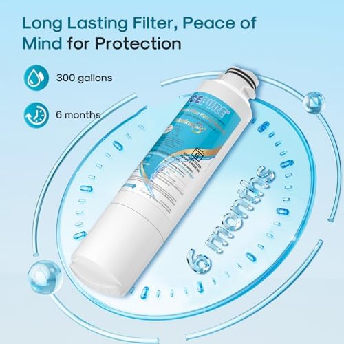ICEPURE Alkaline DA29-00020B Refrigerator Water Filter Replacement for Samsung HAF-CIN/EXP HAF-CIN, DA29-00020A/B, DA29-00020B-1, 46-9101, RF28HMEDBSR, RF263BEAESR, HDX FMS-2, Enhances PH, 3Pack - Image 7