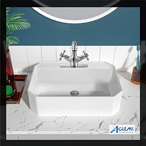 Aolemi Bathroom Sink Faucet 1 Hole or 3 Hole Without Drain Polish Chrome - Image 7