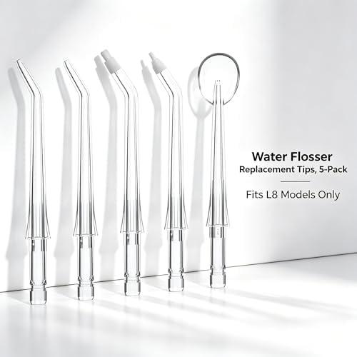 Water Flosser Replacement Tips Kit – Standard, Periodontal, Orthodontic & Tongue Cleaner Nozzles for Shower Water Flosser Accessories and Oral Care for Daily use - Image 7