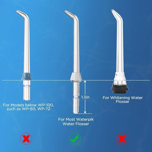 Replacement Tips for Waterpik, Water Flosser Replacement Heads Parts for Waterpik Oral Irrigator (Aquaflosser 6 Tips A) - Image 7