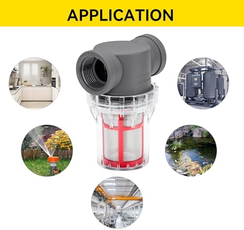 1'' Female NPT in-Line Strainer - Garden Hose Filter for High Pressure Washer, Sediment Filter with 200 Mesh Stainless Steel Screen (1'' 200 Mesh) - Image 6