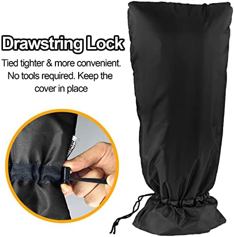 Outdoor Faucet Covers for Winter, 3M Thinsulate Insulation Faucet Freeze Protector, 18" H x 14" W for Garden Lawn Faucets & Yard Hydrant, Waterproof Insulated Spigot Cover Faucet Sock – Black - Image 6