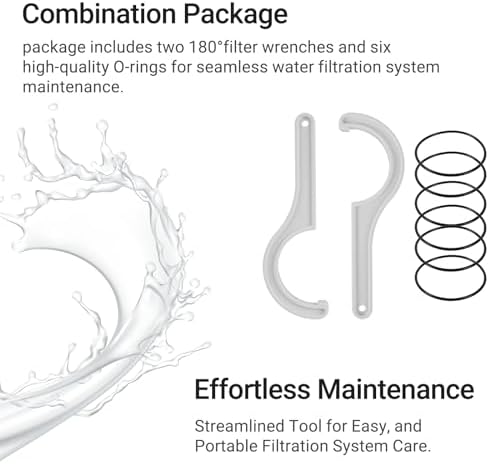 Calvana 2 Water Filter Wrenches with 6 Durable O-Rings, Compatible wih APEC Water System Ensuring Seamless Replacement and Reliable Filtration - Image 6