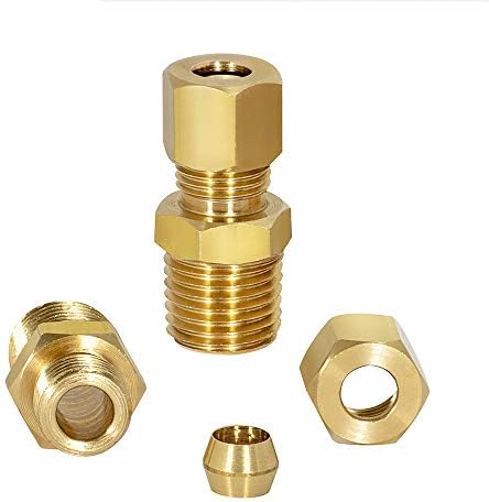 EZ-FLO 10 Inch Line Water Filter, Brass 1/4 Inch MIP x 7/16 Inch Compression Adapters, 1500 Gallon Capacity, 60458N - Image 3