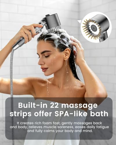Filtered Shower Head with Handheld,4 Filters,High Pressure Shower Heads - Image 6