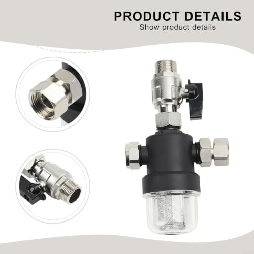 Boiler Magnetic Filter for HVAC Systems, Wall Mounted Sludge Separator With Stainless Steel Mesh, 3/4 in Threaded Water Heater Pre Filter for Underfloor Heating Sediment Trap Unit(DN20) - Image 7