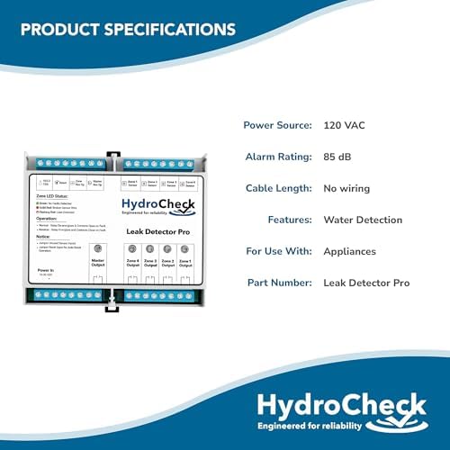 Automatic Water Shut Off System - Smart Leak Detection Device - Commercial Moisture Sensor Alarm - High Amp Load for Buildings & Office Space (Wiring Sold Separately) - Image 6