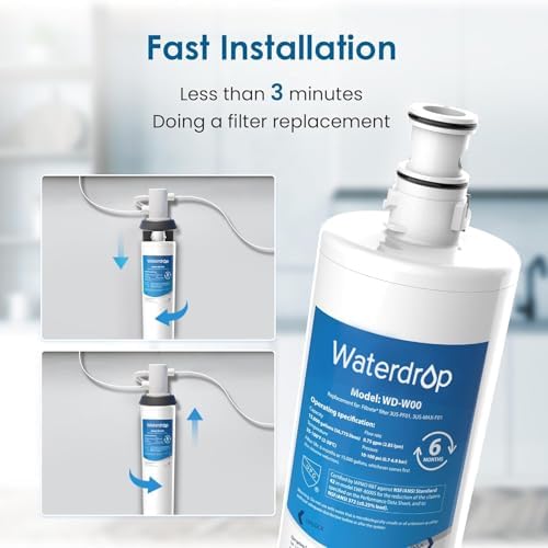Waterdrop 3US-MAX-F01, 3US-PF01 Maximum Under Sink Water Filter - Image 6