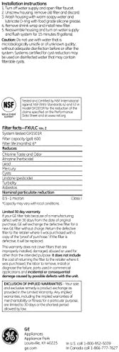 GE Advanced Single Stage Drinking Water System Replacement Filter, Fits GX1S01R Under Sink Filtration System, Replace Every 6 Months, FXULC 1 Count(Pack of 3) - Image 6
