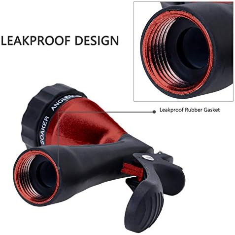 GREEN MOUNT Water Hose Nozzle Spray Nozzle, Metal Garden Hose Nozzle with Adjustable Spray Patterns, Perfect for Watering Plants, Washing Cars and Showering Dogs & Pets - Image 6