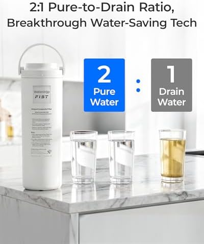 Waterdrop WD-D6RF Filter, Replacement for WD-D6-B Tankless Reverse Osmosis System, 1-Year Lifetime, Reduce PFAS - Image 6