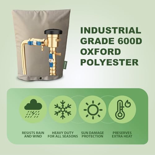The Original Pipe Insulation Cover (5˚F) Winter Pipe Insulation (UV-Coated),Pump Cover, Sprinkler Irrigation Valve Cover, Backflow Preventer Freeze Protection (24W X 24H) - Image 6