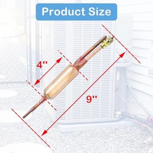3PCS Filter Drier Refrigerant Liquid Line with Charging Valve,25GR 1/4 X 1/4,with 5 PCS All-Copper Welding Rod - Image 6