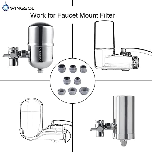 WINGSOL Compression Thread Adapter Kits for Kitchen Bathroom Faucet Mount Filter, Garden Hose, Bathtub Aerator Diverter, Water Filter Accessories, 8 Pcs - Image 6
