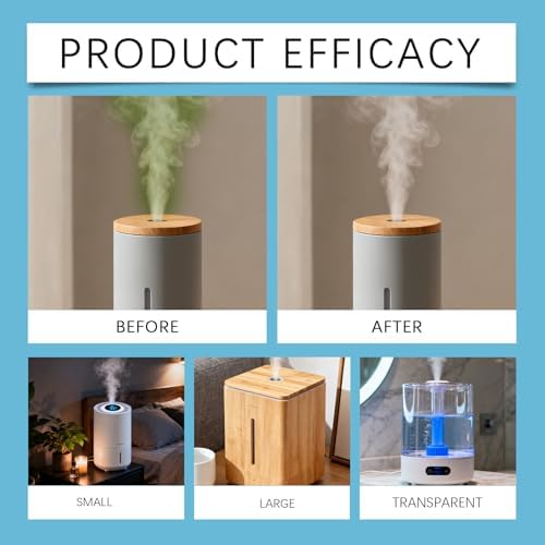 Humidifier Cleaner Drops, Slows Buildup & Scaling, Humidifier Solution for All Makes & Models, Cleans & Deodorizes Water, 3pcs - Image 7