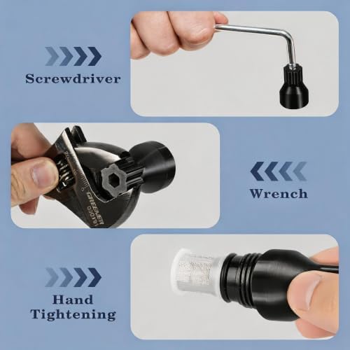3-in-1 Filter Removal Tool & 2 Inlet Filters Kit Compatible with Rinnai Water Heaters, Works with Power Drivers, Wrenches or Hand Grip for Easy Maintenance - Image 6
