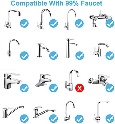 Faucet Sprayer Attachment, Rotate Swivel Water Saving Tap Aerator - Image 6