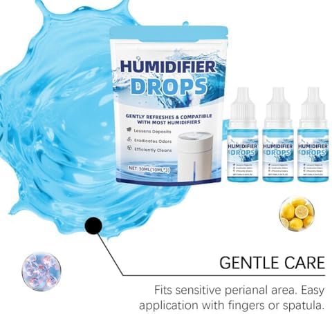 3 Pcs Humidifier Drops – Water Treatment Cleaner for Mineral Buildup & Odor Removal, 30ml (3 x 10ml Bottles), Ethanol-Based Solution for Ultrasonic & Cool Mist Humidifiers - Image 7