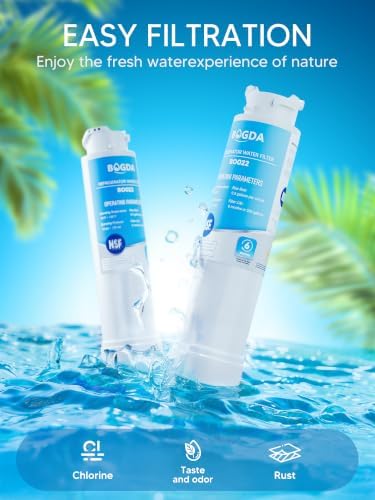 Water Filter Fit for EPTWFU01 Frigi-daire Replacement 4 count, Compatible with Pure-Source Ultra 2, EWF-02, 012505454226, 4562222, Multiple Filtration and Drink Clear, white,By BOGDA - Image 6