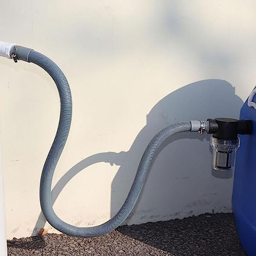 Rain Barrel Diverter and Parts Kit, Water Collection System to Convert Containers into Rain Barrels, Catch Rain Water for Outdoor Chores, Rainwater Collector Downpipe with Filter & 19.6 inch Hose - Image 6