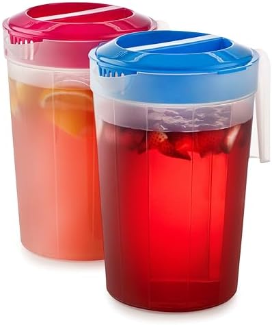 2-Pack 1-Gallon Water Pitchers with Lids, BPA-Free Plastic - Image 6