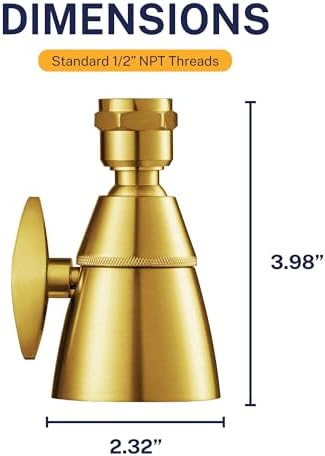 HammerHead Metal High Pressure Shower Heads 2 Inch Flow Boosting Showerhead - Image 6